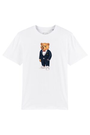 Baron Filou T Shirt Herren weiss Bear 31